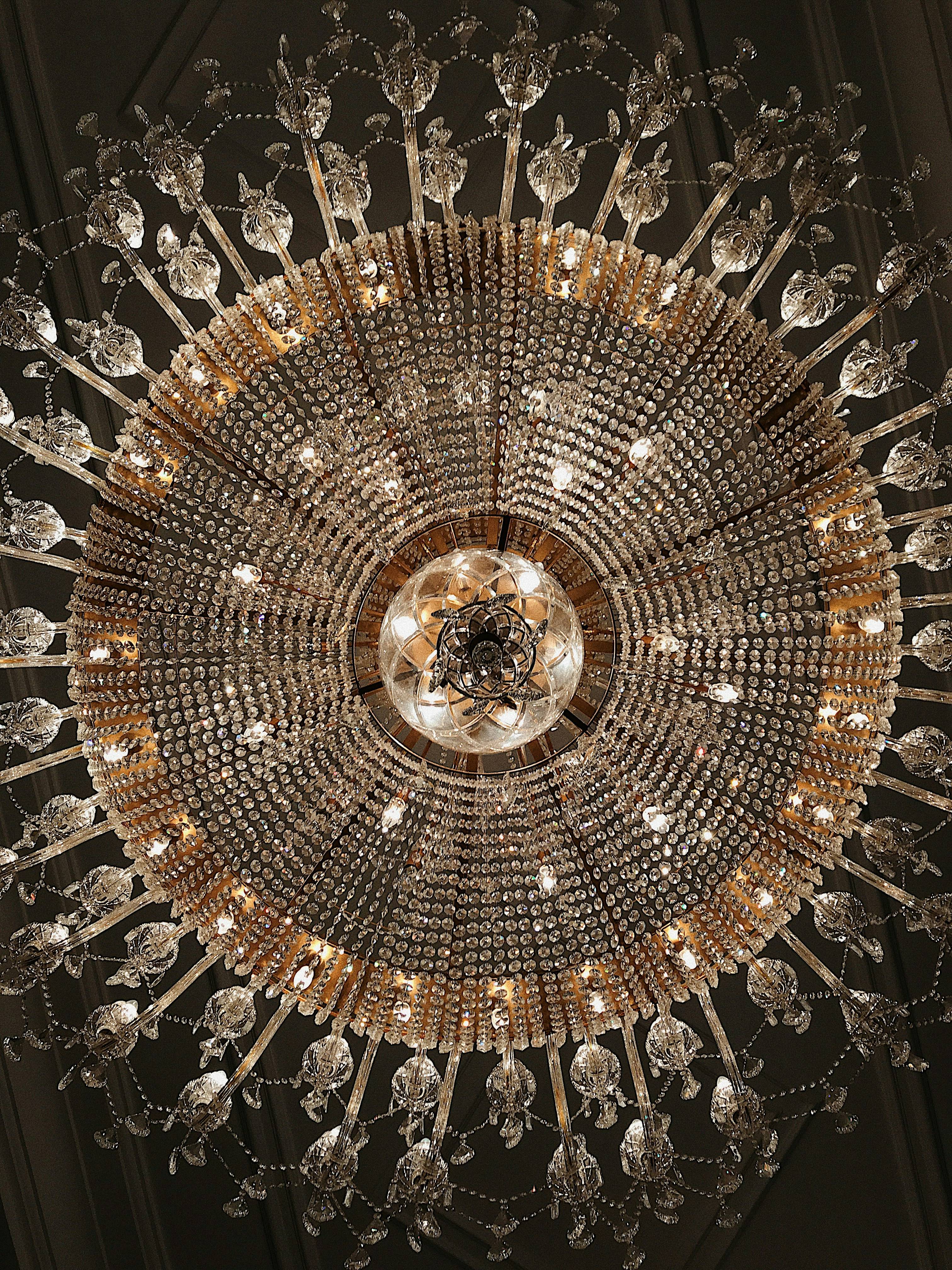 Crystal Chandelier Installation