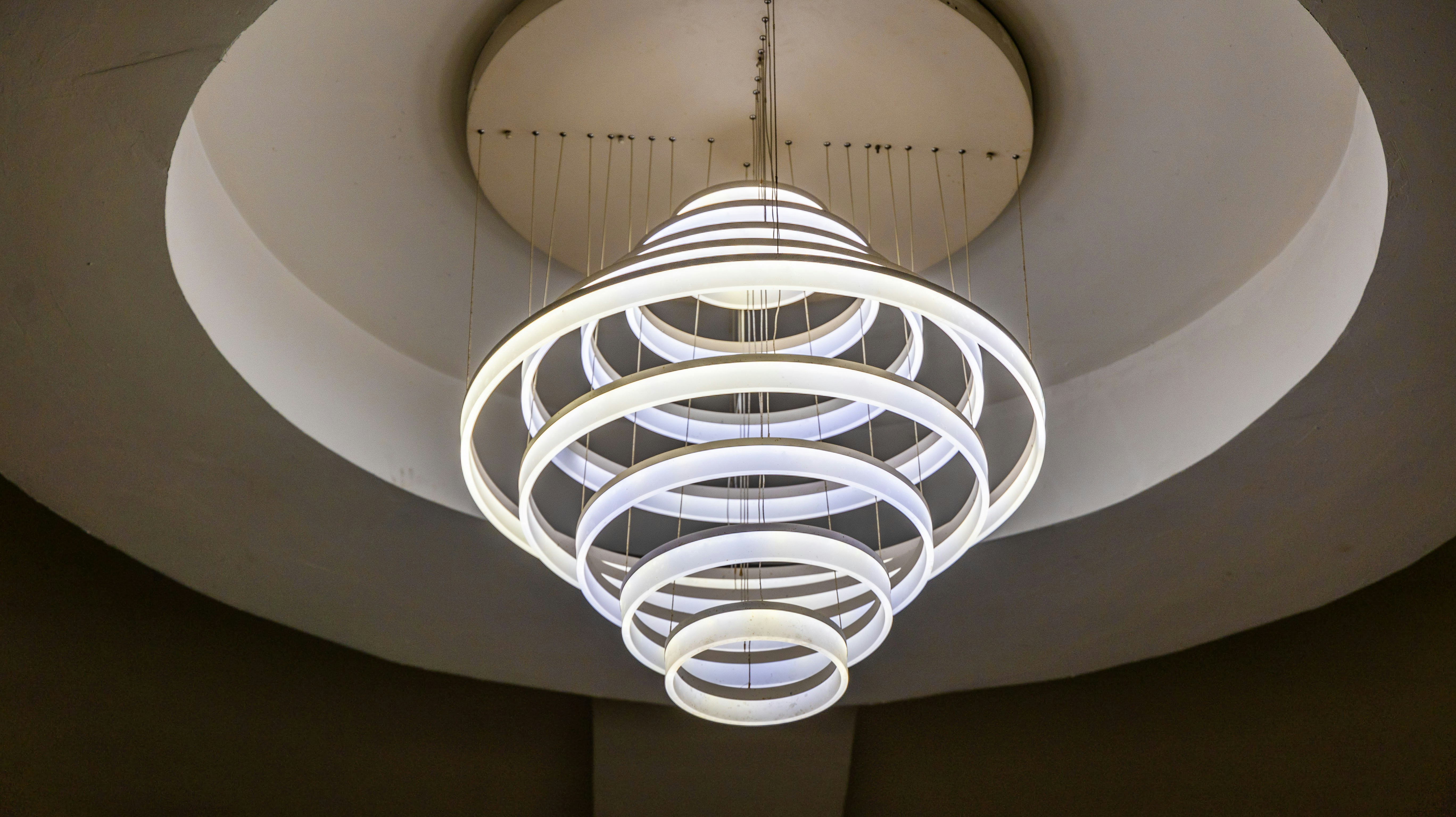 Contemporary Chandelier Installation